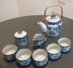 Compleet prachtig blauw theeservies, Ophalen of Verzenden