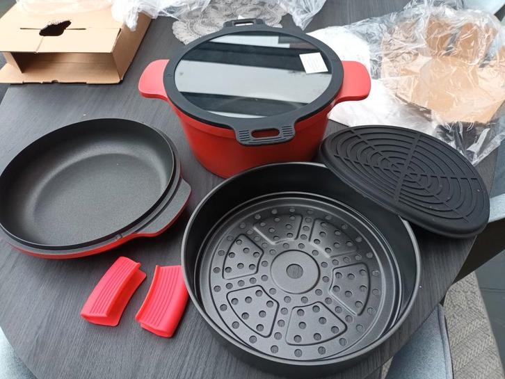 7-delig kookpotset, Cucinella, Maison & Meubles, Cuisine | Casseroles & Poêles, Neuf, Enlèvement