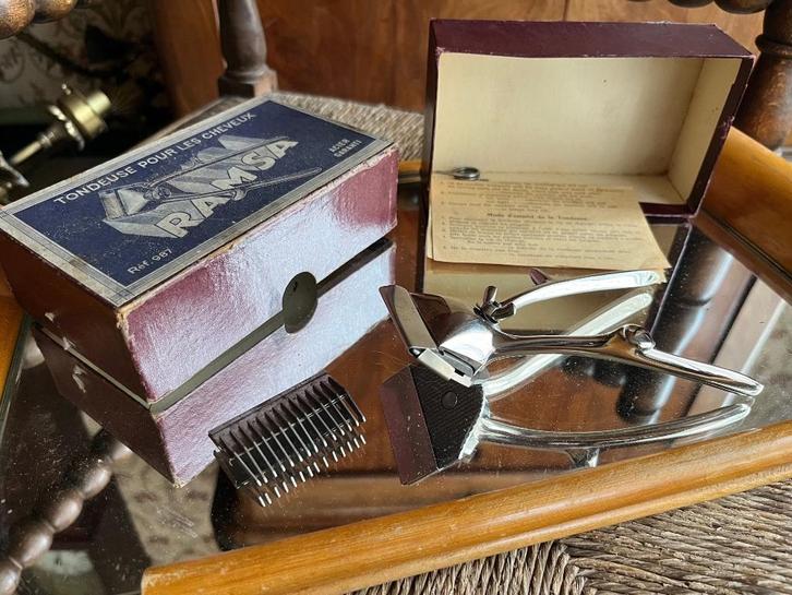 Tondeuse à cheveux manuelle vintage 1920', Antiek en Kunst, Antiek | Gereedschap en Instrumenten, Ophalen of Verzenden