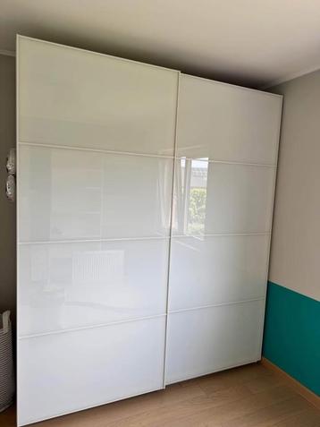 2 Portes coulissante pax Ikea TJÖRHOM 100 X 236, Avec porte(s), Comme neuf, Enlèvement, 200 cm ou plus