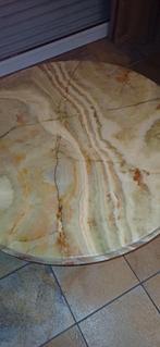 Table basse marbre, Enlèvement, Comme neuf, Rond, 75 cm ou plus