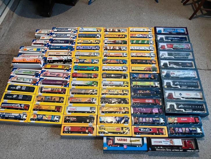 Prachtige partij miniatuur vrachtwagentjes ( Lion), Hobby en Vrije tijd, Modelauto's | 1:50, Ophalen