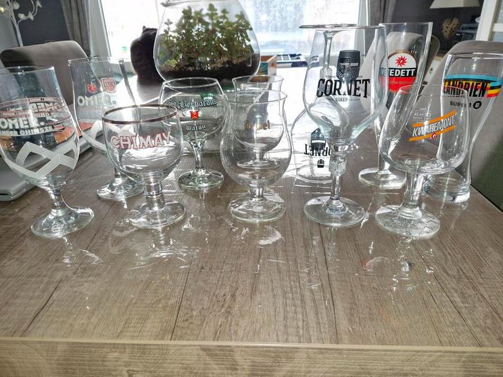 Verschillende bierglazen, Verzamelen, Glas en Drinkglazen, Ophalen of Verzenden