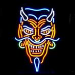 Duivel / devil neon licht reclame USA decoratie verlichting, Verzamelen, Ophalen of Verzenden, Nieuw, Lichtbak of (neon) lamp