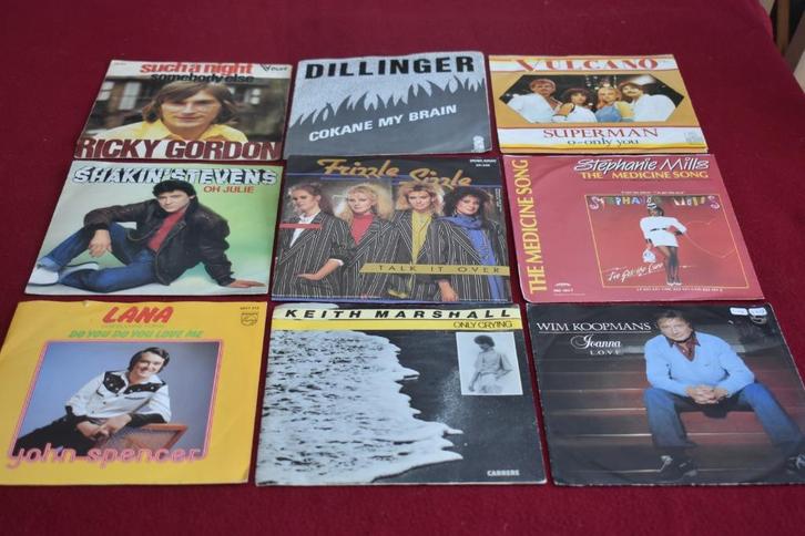 giganties snuffel aanbod 45t's, Cd's en Dvd's, Vinyl | Rock, Zo goed als nieuw, Poprock, Overige formaten, Ophalen of Verzenden