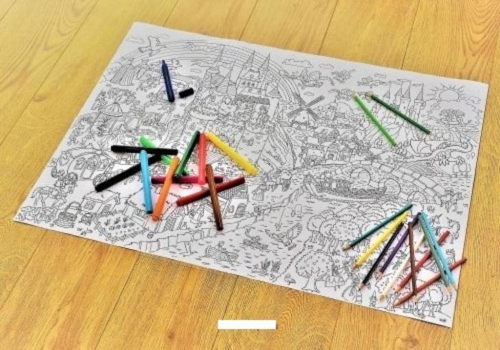 Kleurplaat 84 x 59 cm, nieuw, versch thema's, Hobby en Vrije tijd, Knutselen, Nieuw, Materiaal, Ophalen of Verzenden