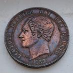 Zeer mooie munt Leopold I 1853, Brons, Ophalen of Verzenden, Geboorte of Huwelijk, Losse munt