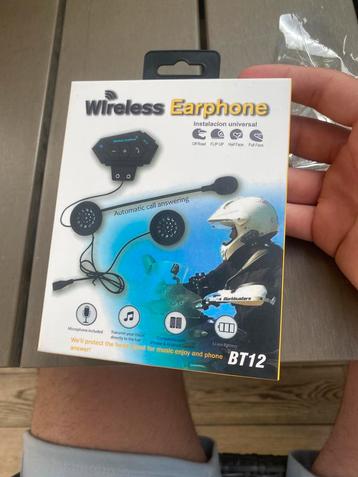 Wireless earphone (voor scooter helm) beschikbaar voor biedingen
