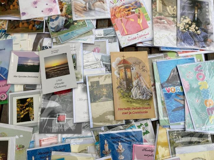 verschillende (ongeschreven) wenskaarten en rouwkaarten, Diversen, Wenskaarten, Nieuw, Ophalen of Verzenden