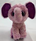 Ty Beanie Boos Eva Olifant glitterogen pluche knuffel 15 cm, Kinderen en Baby's, Verzenden, Zo goed als nieuw, Olifant