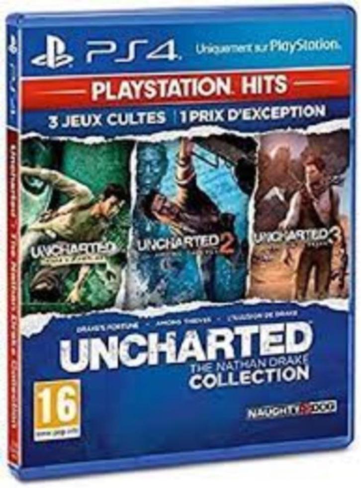 Uncharted-collectie (PS4)., Games en Spelcomputers, Games | Sony PlayStation 4, Zo goed als nieuw, Avontuur en Actie, 1 speler