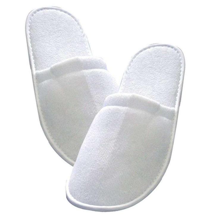 Pantoufles d'hôtel jetables blanches à nez fermé 10, Maison & Meubles, Salle de bain | Linge de bain & Accessoires, Neuf, Autres types