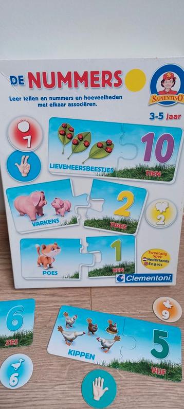 Puzzel /Spel Clementoni De nummers 3-5 jaar beschikbaar voor biedingen