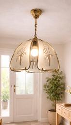 Lustre vintage très bon état années 70 80, Enlèvement ou Envoi, Utilisé, Verre, Années 70/80