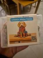 Houten Jigsaw puzzel hond A4, Ophalen of Verzenden, Minder dan 500 stukjes, Nieuw, Legpuzzel