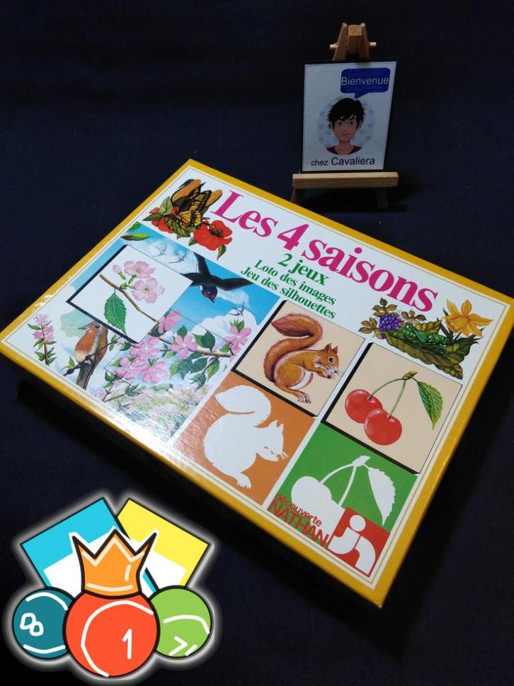 The 4 Seasons - Loto-spel en figuurspel - Discover, Hobby en Vrije tijd, Gezelschapsspellen | Overige, Zo goed als nieuw, Een of twee spelers