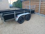 Sterke dubbelasser 300 x 130 cm  750 kg, Auto diversen, Aanhangers en Bagagewagens, Ophalen, Gebruikt