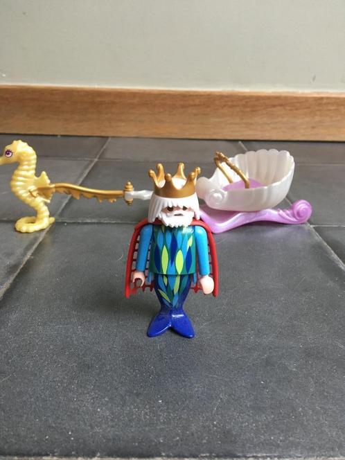 4815 playmobil zeemeerkoning met koets, Kinderen en Baby's, Speelgoed | Playmobil, Zo goed als nieuw, Complete set, Ophalen