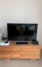 TV meubel Vol Teakhout, Ophalen, Gebruikt, 100 tot 150 cm, Teakhout