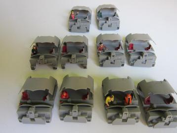 10 Cabines geschildert en personeel bolle neuzen, Envoi, Comme neuf, Autres types, Roco