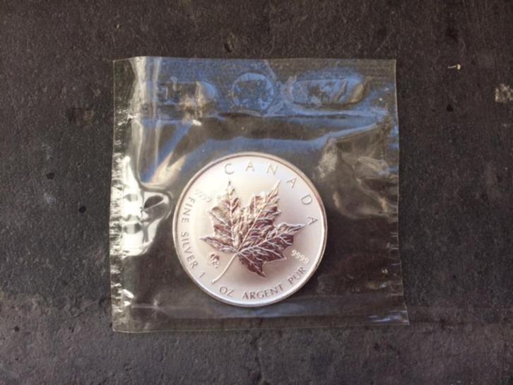 2008 Canada - Maple leaf privy mouse/rat 1 oz silver sealed, Postzegels en Munten, Edelmetalen en Baren, Zilver, Ophalen of Verzenden