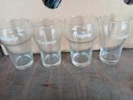 Glazen fontana 4st., Ophalen of Verzenden, Zo goed als nieuw, Frisdrankglas
