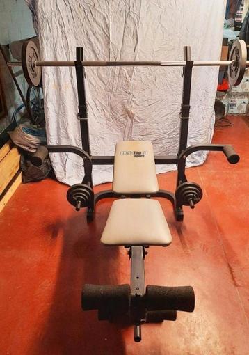 Fitnesstoestel bench press 7 standen beschikbaar voor biedingen