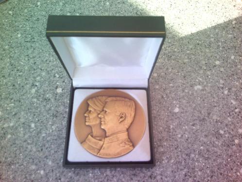 Bronzen medaille Filip&Mathilde., Postzegels en Munten, Penningen en Medailles, Brons, Ophalen of Verzenden
