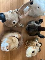 Dierenkop pluche kinderkamer, Ophalen, Zo goed als nieuw