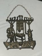 antieke koperen sleutelhanger schoenmaker, Antiek en Kunst, Ophalen