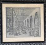 Reproductie waterverftekening zalen Brugse St Jans hospitaal, Antiek en Kunst, Kunst | Litho's en Zeefdrukken, Ophalen