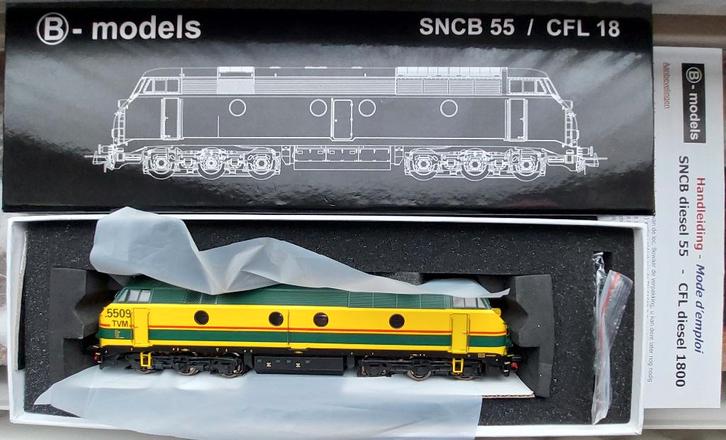 B Models 21.109 SNCB 5509 TVM DCC +sound, Hobby en Vrije tijd, Modeltreinen | H0, Nieuw, Locomotief, Gelijkstroom, Ophalen of Verzenden