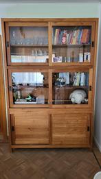 Teak vitrinekast / buffetkast – prachtige staat, Huis en Inrichting, Ophalen, Met deur(en), 100 tot 150 cm, 200 cm of meer