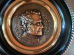 Koperen ronde plaat:  Sanctus Joh.Bosco, Ophalen of Verzenden