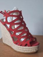 Kanna rode 36 hoge sandalen, Ophalen of Verzenden, Zo goed als nieuw, Rood, Espadrilles
