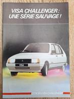 CITROEN VISA CHALLENGER 1986 BROCHURE DEPLIANT 4 PAGES Franc, Citroën, Utilisé, Enlèvement ou Envoi