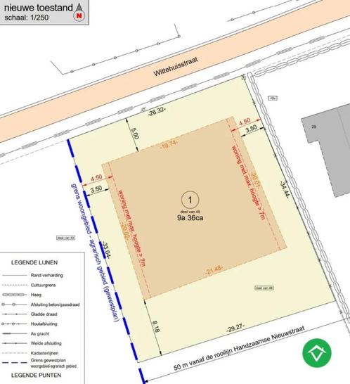 Perceel bouwgrond te koop te Kortemark, Immo, Gronden en Bouwgronden, 500 tot 1000 m²