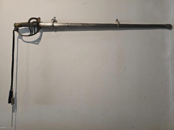 Belgische Rijkswacht Sabel + schede + fotomateriaal, Verzamelen, Militaria | Algemeen, Rijkswacht, Zwaard of Sabel, Ophalen