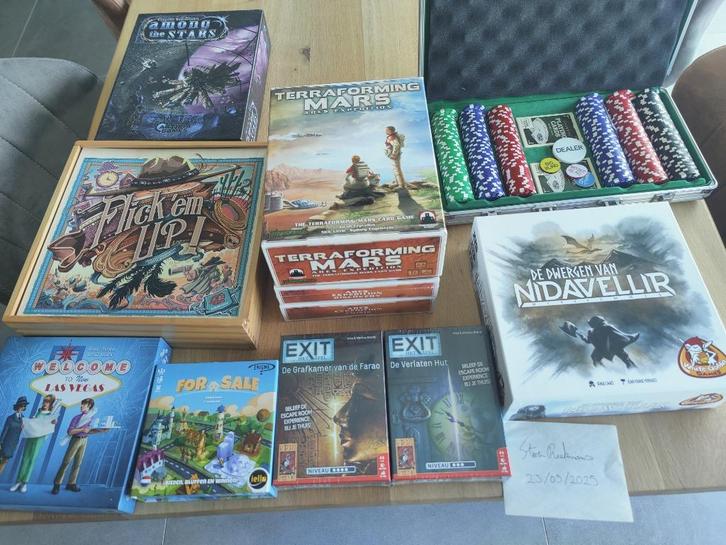 Verschillende boardgames - Terraforming Mars - Exit games, Hobby en Vrije tijd, Gezelschapsspellen | Bordspellen, Zo goed als nieuw