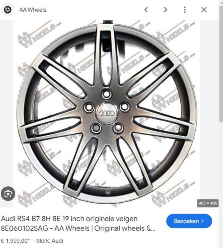 audi velgen met banden velg 19" 245/35r19, Auto-onderdelen, Banden en Velgen, Banden en Velgen, All Season, 19 inch, 245 mm, Personenwagen