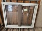 PVC Dubbel opendraaiend kip raam Kömmerling met glas - NIEUW, Doe-het-zelf en Bouw, Ophalen, Gevelraam of Ruit, 80 tot 120 cm