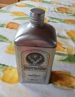 Jägermeister lege metalen fles van 1 liter, Verzamelen, Ophalen of Verzenden, Gebruikt, Overige