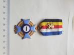 België - Medaille van de Frans-Belgische Alliantie + leeuw, Verzamelen, Militaria | Algemeen, Ophalen of Verzenden, Landmacht