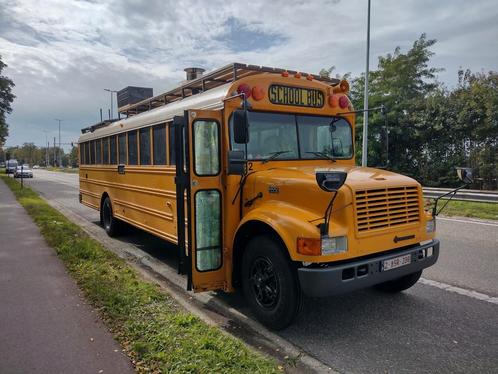 Amerikaanse schoolbus vrachtwagen camper te koop, Caravans en Kamperen, Mobilhomes, Particulier, Bus-model, tot en met 4, Overige merken