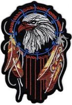 Dreamcatcher Eagle Feather Indian stoffen opstrijk patch emb, Collections, Autocollants, Envoi, Neuf