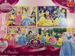 4 kinderpuzzels Disneyprinsessen, Kinderen en Baby's, Speelgoed | Kinderpuzzels, Gebruikt, Meer dan 50 stukjes, Ophalen of Verzenden