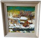 Etienne Le Compte (1931-2010) December met sneeuw, Antiek en Kunst, Ophalen of Verzenden