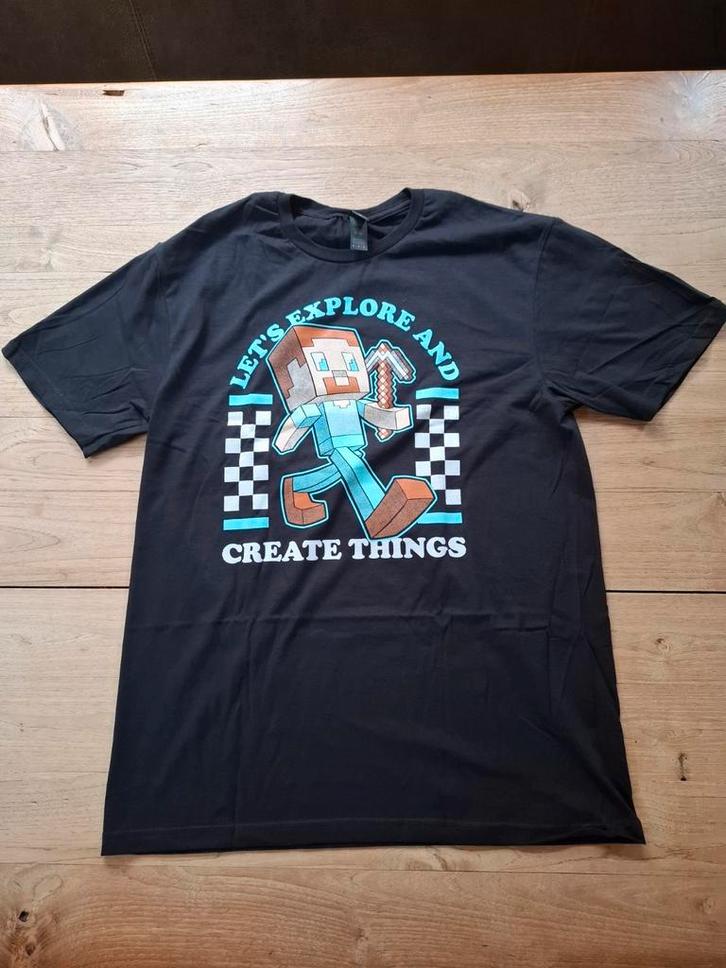 T-shirt Qwertee noir Block Guy (Minecraft) taille M nouveau, Vêtements | Hommes, T-shirts, Neuf, Taille 48/50 (M), Noir, Enlèvement ou Envoi