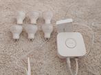 Philips HUE bridge + 6 GUD10 white & colour spots, Huis en Inrichting, Lampen | Losse lampen, Ophalen of Verzenden