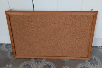 Kurken prikbord - 58x38 cm - natuurbruin beschikbaar voor biedingen